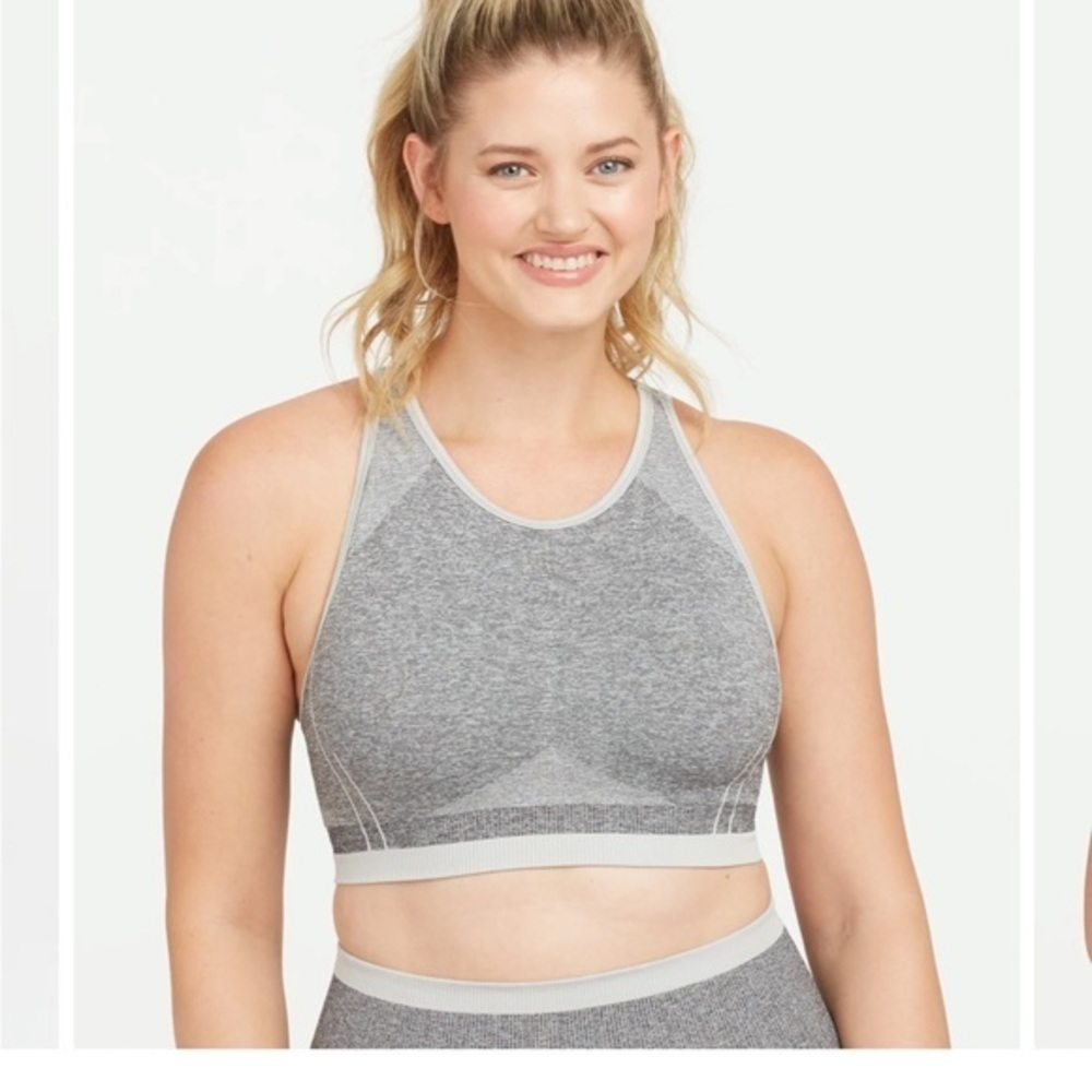 Spanx Seamless Sculpt Medium Impact Sports Bra large new without tags